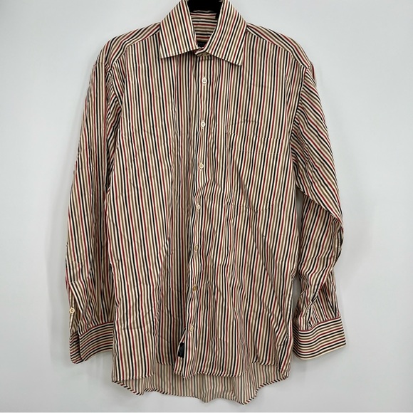 Burberry Other - Burberry London Striped Button Up Shirt Long Sleeve Dress Shirt Cotton S